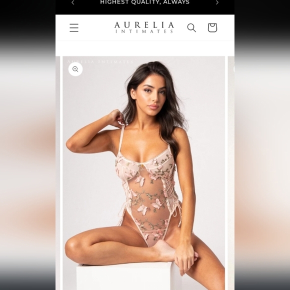 NWT Sold Out Aurelia Intimates Violentes Butterflies Coquette Girl Fairycore - Picture 3 of 11